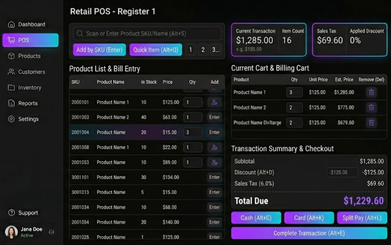POS – Inventory & Billing System preview